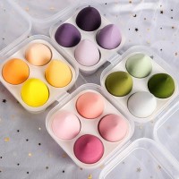 4pcs Makeup Sponge Blender Colorful Best Sell Makeup Sponge Set For Founadation With Box